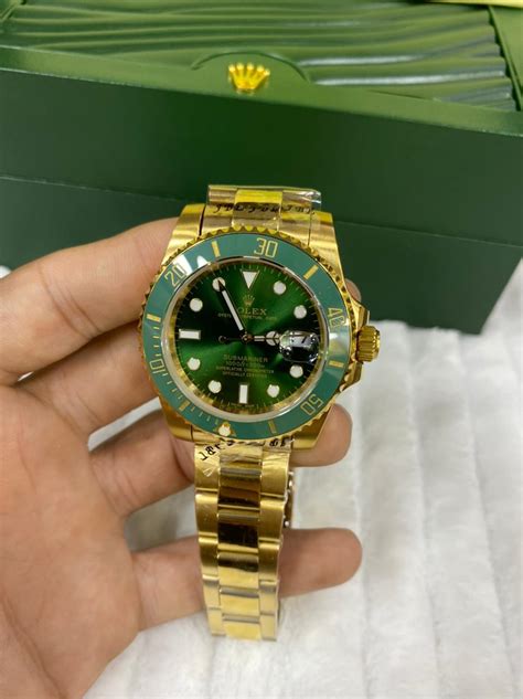 rolex submariner oro quadrante verde|rolex submariner verde.